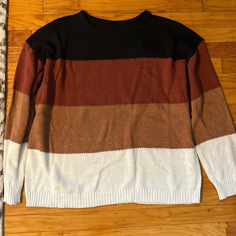 Color block sweater
